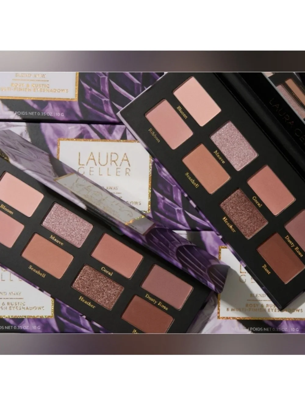 Laura Geller Warm Rose & Coral Matte and Shimmer Eyeshadow Palette